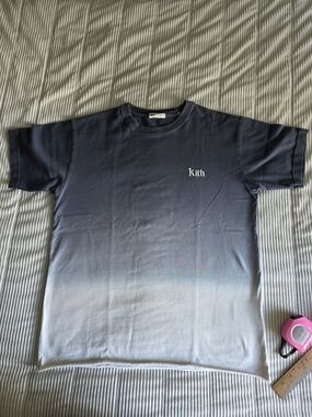 Kith Dip Dye Ombre Navy White Tee
